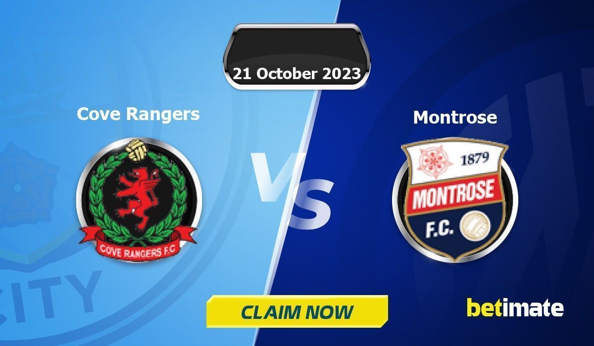 Cove Rangers vs Montrose Predictions 14/11/2023