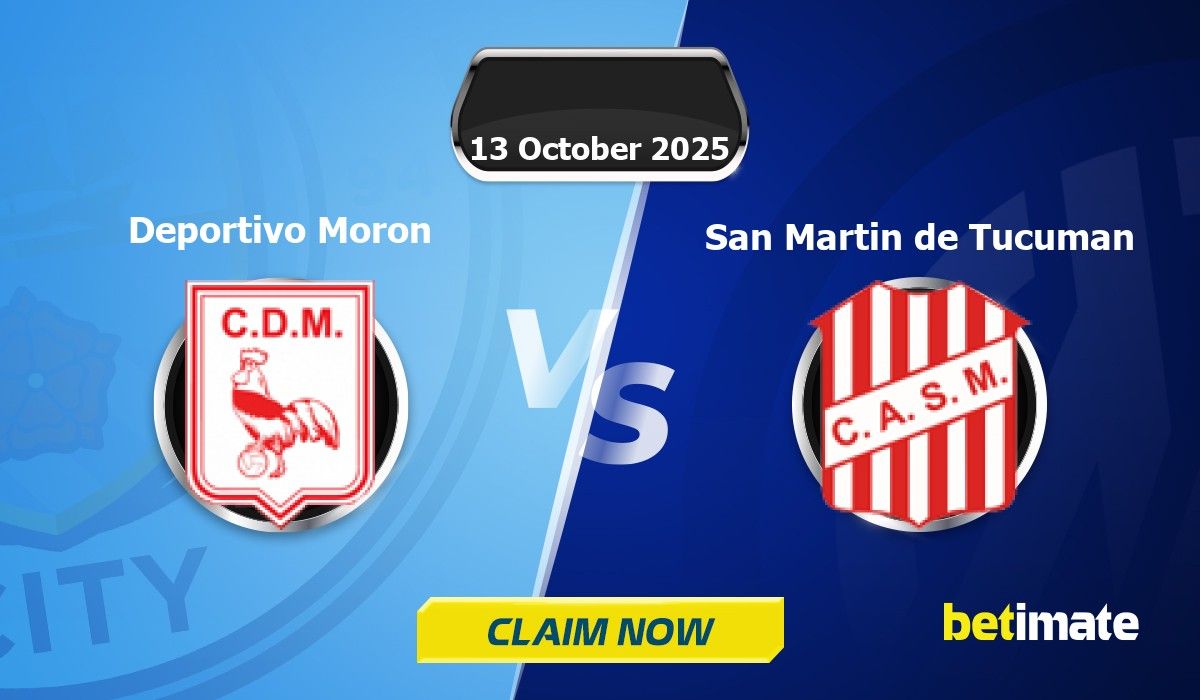 Deportivo Moron vs San Martin de Tucuman 예측 | 전문 베팅 팁 및 통계 13 Oct 2025
