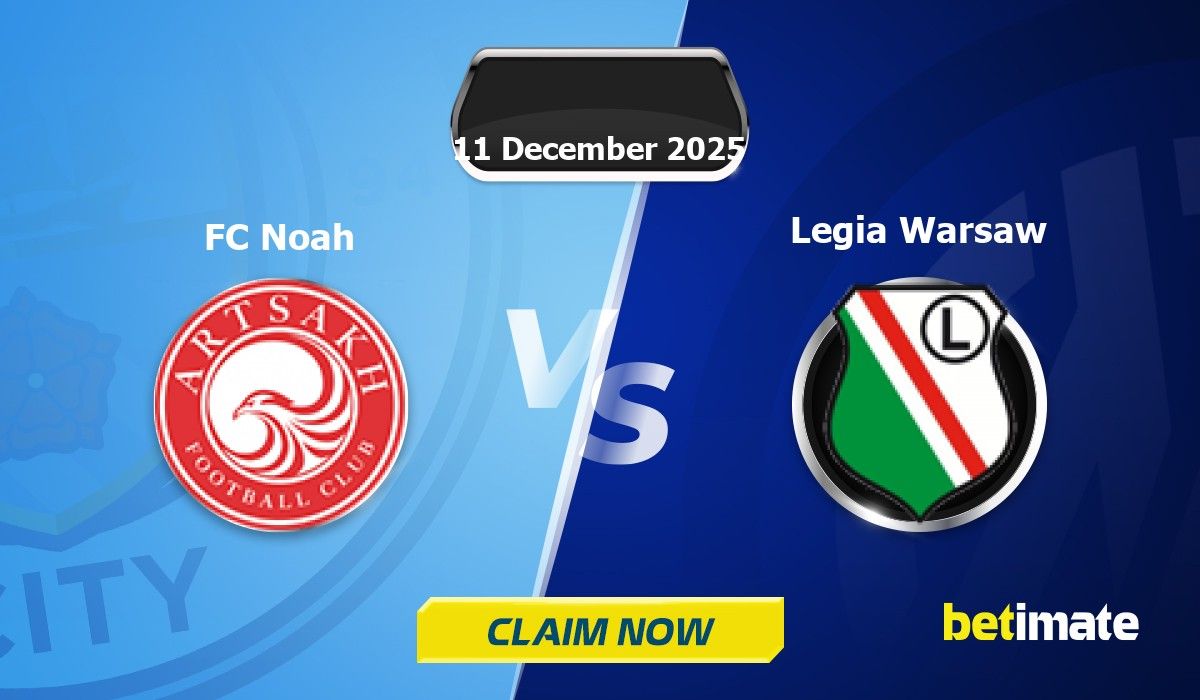 FC Noah vs Legia Warsaw 예측 | 전문 베팅 팁 및 통계 11 Dec 2025