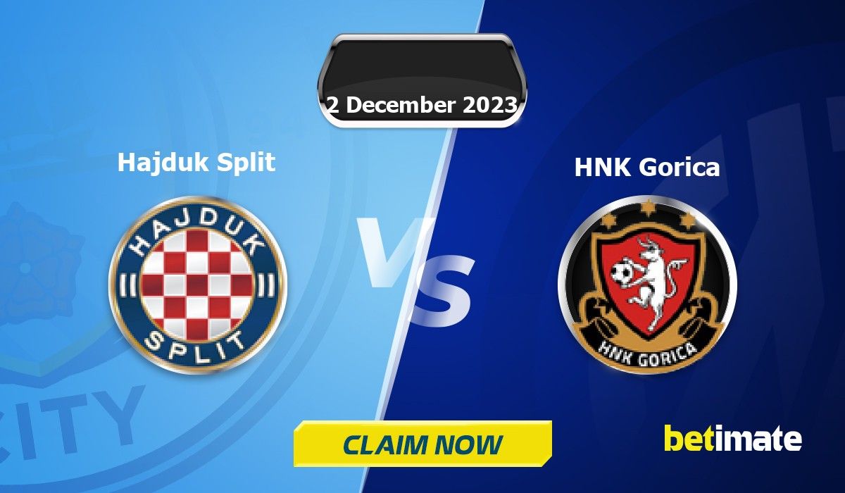 Hajduk Split vs HNK Gorica Predictions - 02/12/2023