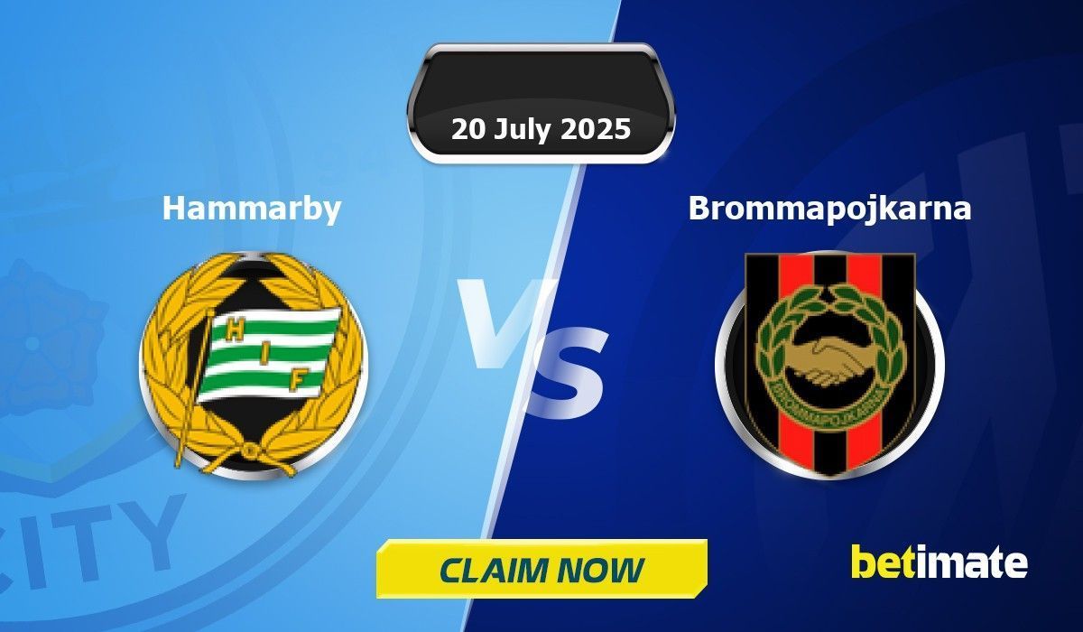 Hammarby vs Brommapojkarna Predictions | Expert Betting Tips & Stats 20 ...