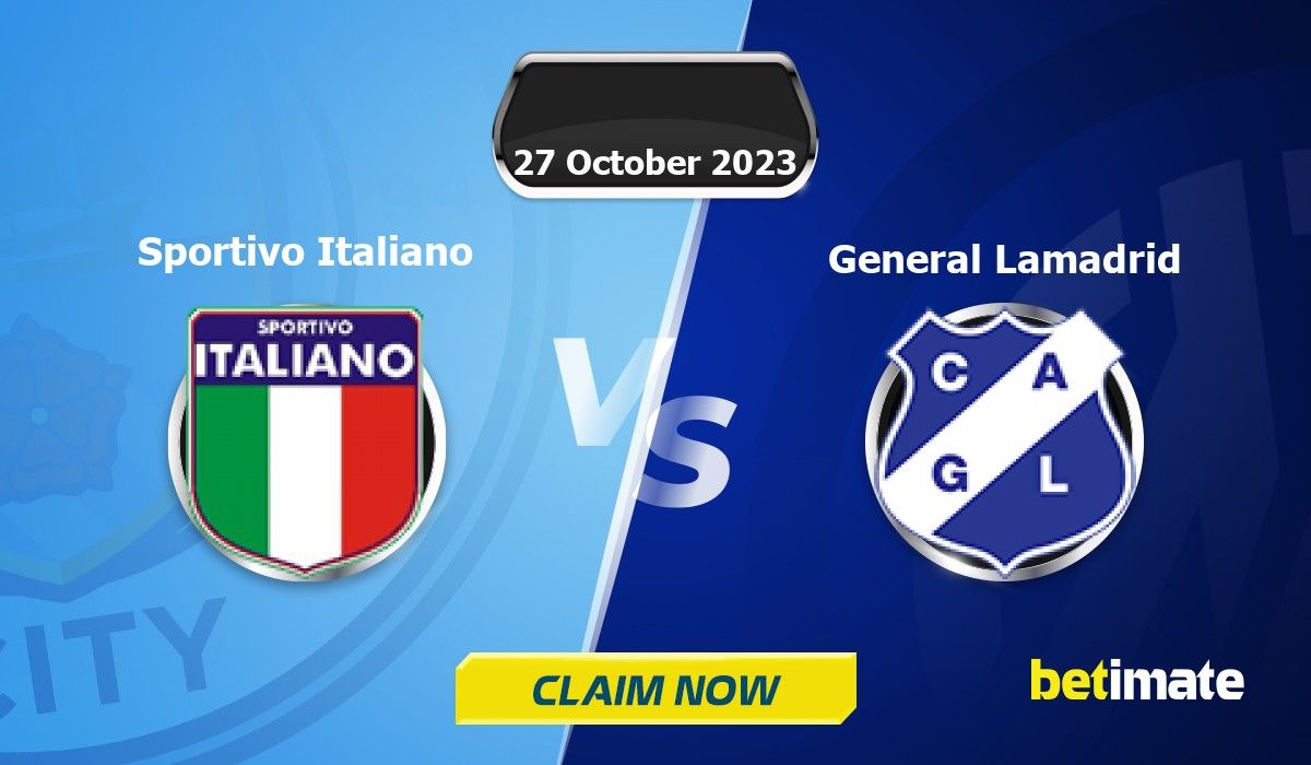 Sportivo Italiano vs General Lamadrid predictions and stats - 28 Oct 2023