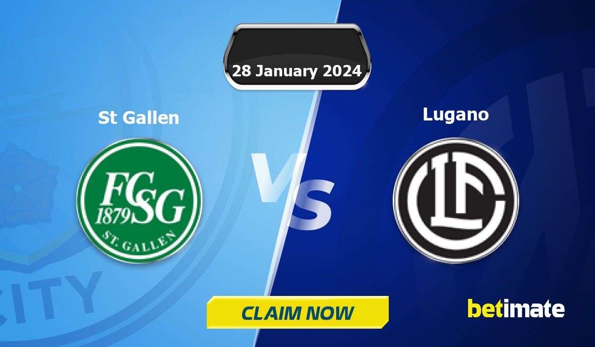 St. Gallen vs Lugano: Live Score, Stream and H2H results 1/28/2024