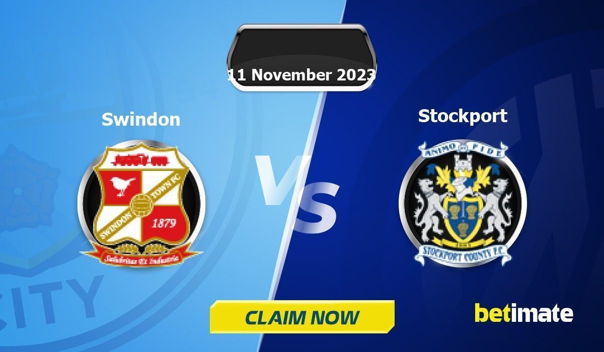 Swindon vs Stockport Predictions Expert Betting Tips & Stats 11 Nov 2023