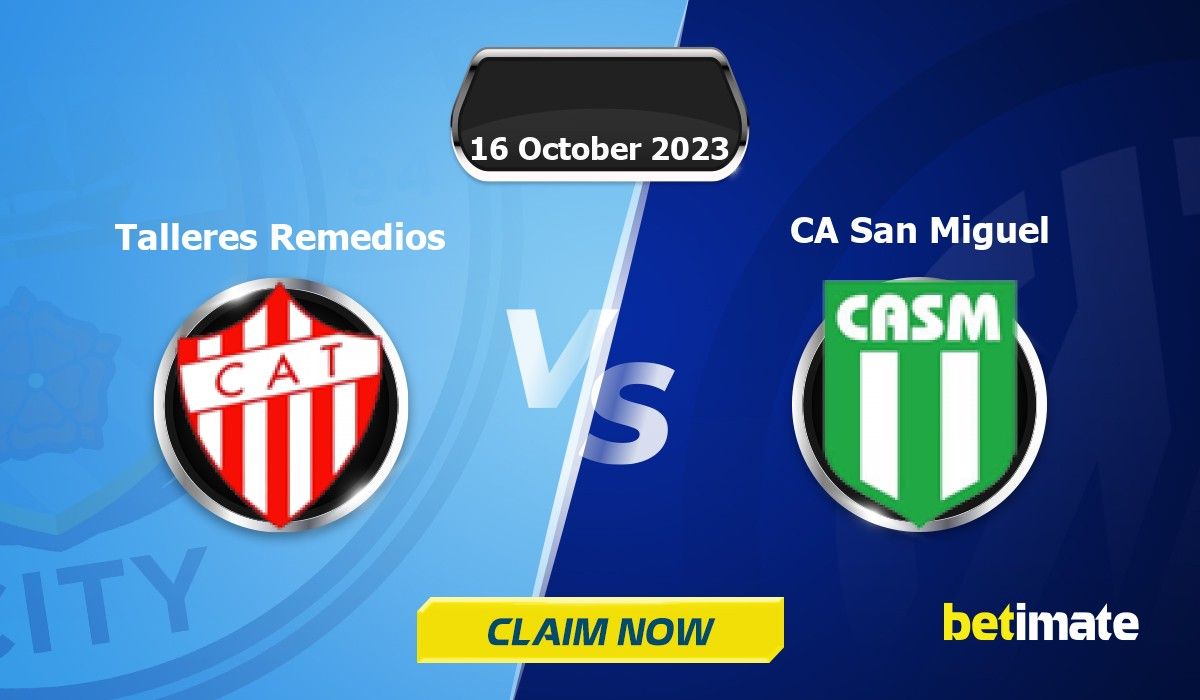 Prévisions du match Talleres Remedios vs CA San Miguel  Conseils d'expert  en paris sportifs et statistiques 16 Oct 2023
