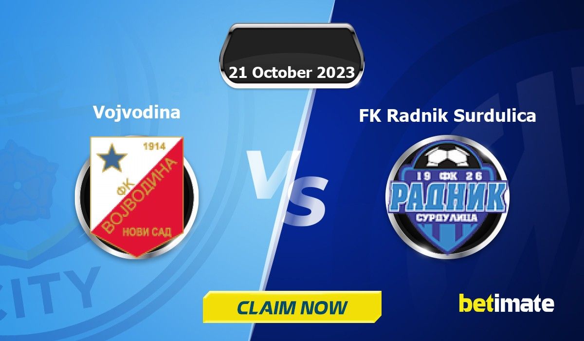 Prévisions du match Vojvodina vs FK Radnik Surdulica