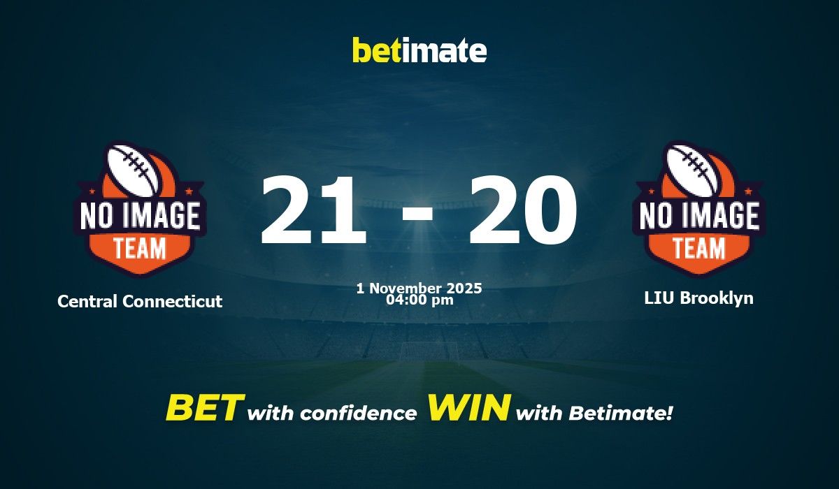 Central Connecticut vs LIU Brooklyn American Football Prediction Odds