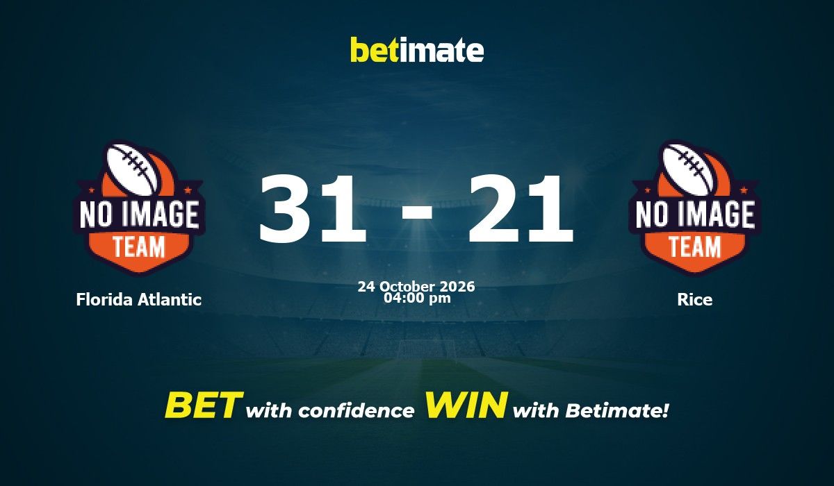 Florida Atlantic vs Rice American Football Prediction, Odds & Betting ...