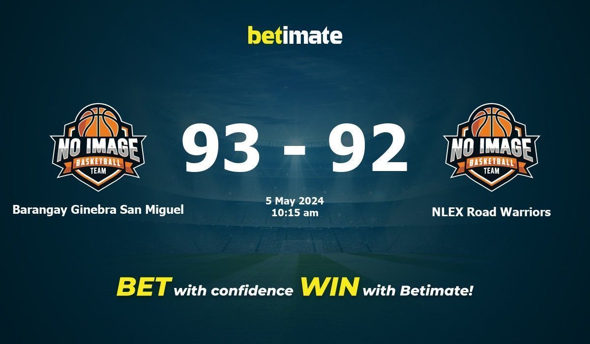 Barangay Ginebra San Miguel vs NLEX Road Warriors Basketball Prediction