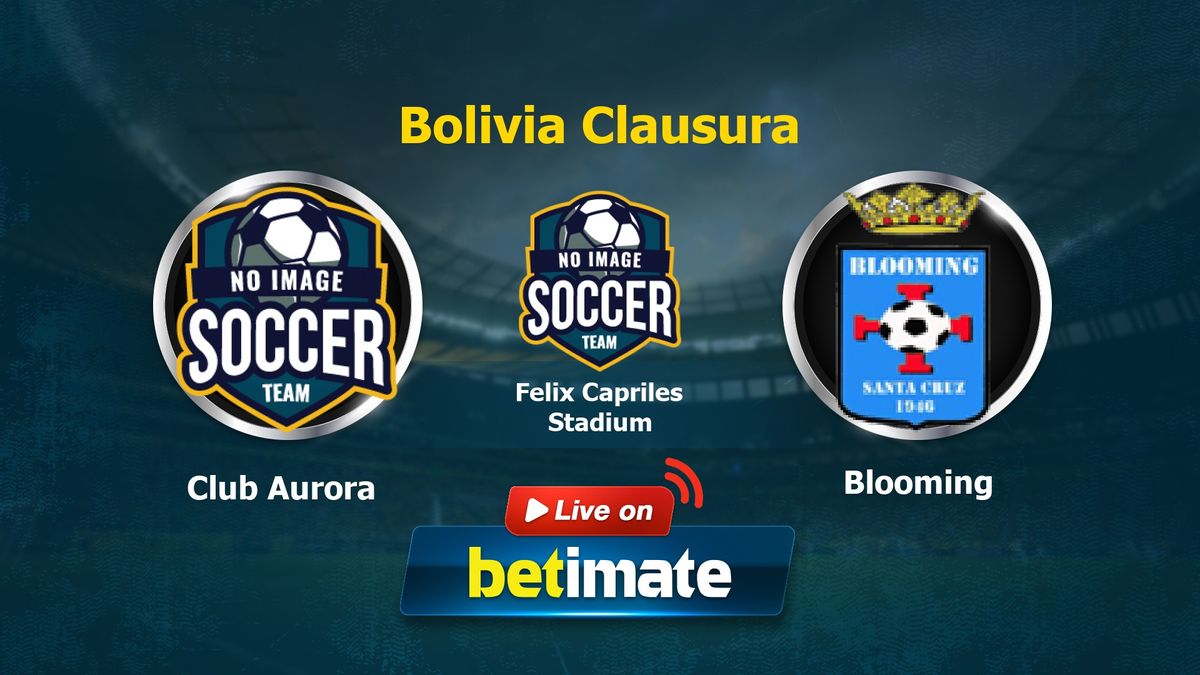 Club Aurora x Blooming: Agenda, Escalações, Estatísticas das Equipas de  Futebol