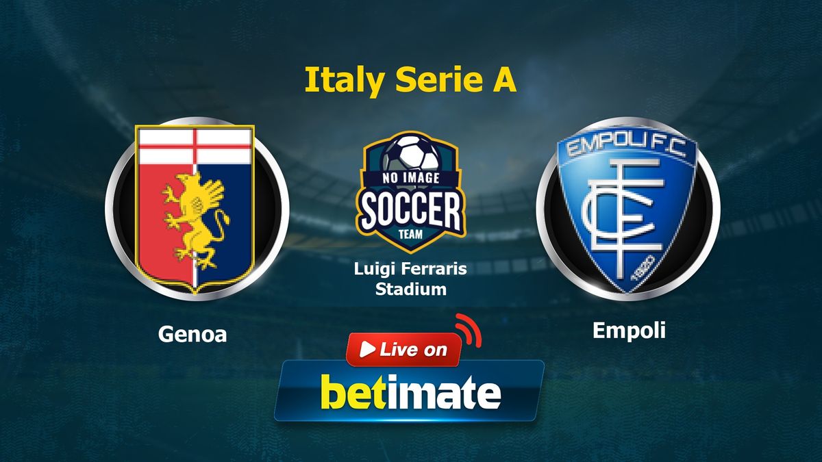 Genoa vs Empoli live score, H2H and lineups