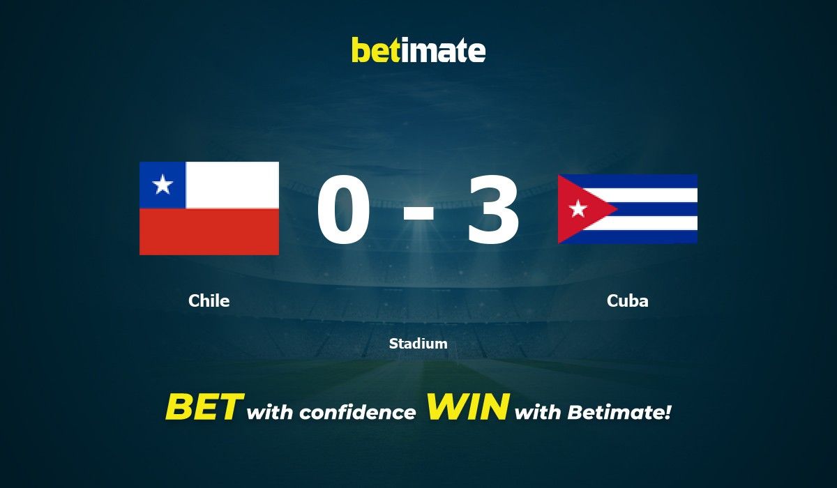 Chile vs Cuba live score, H2H and lineups