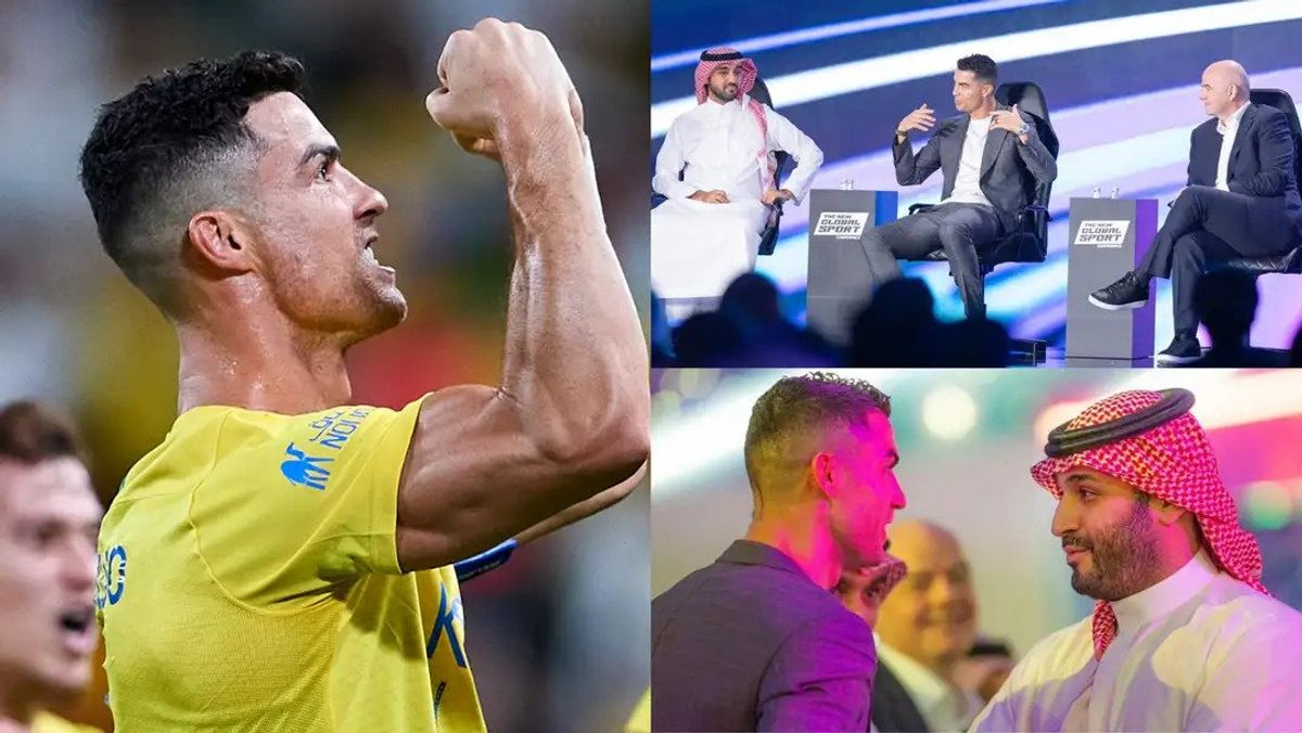 Cristiano Ronaldo joins Crown Prince Mohammed bin Salman in announcing