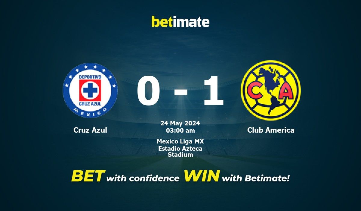Cruz Azul vs. Club America Vorhersage, Quoten und Wetttipps 24.05.2024