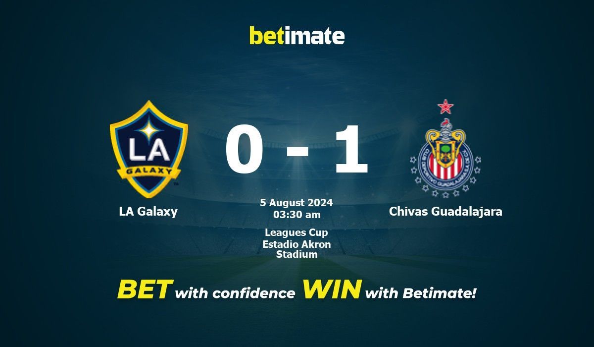 LA Galaxy vs. Chivas Guadalajara Vorhersage, Quoten und Wetttipps 08.05