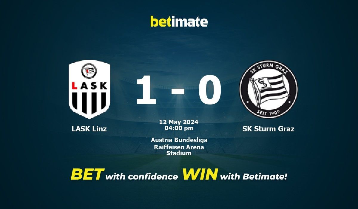 LASK Linz vs. SK Sturm Graz Vorhersage, Quoten & Wetttipps 05.12.2024