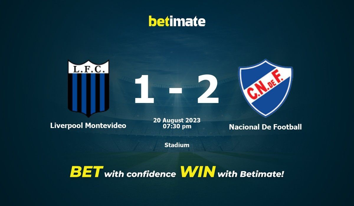 Liverpool Montevideo gegen Nacional De Football Vorhersage, Quoten und Wetttipps 20.08.2023 Liverpool Montevideo gegen Nacional De Football Vorhersage, Quoten und Wetttipps 20.08.2023