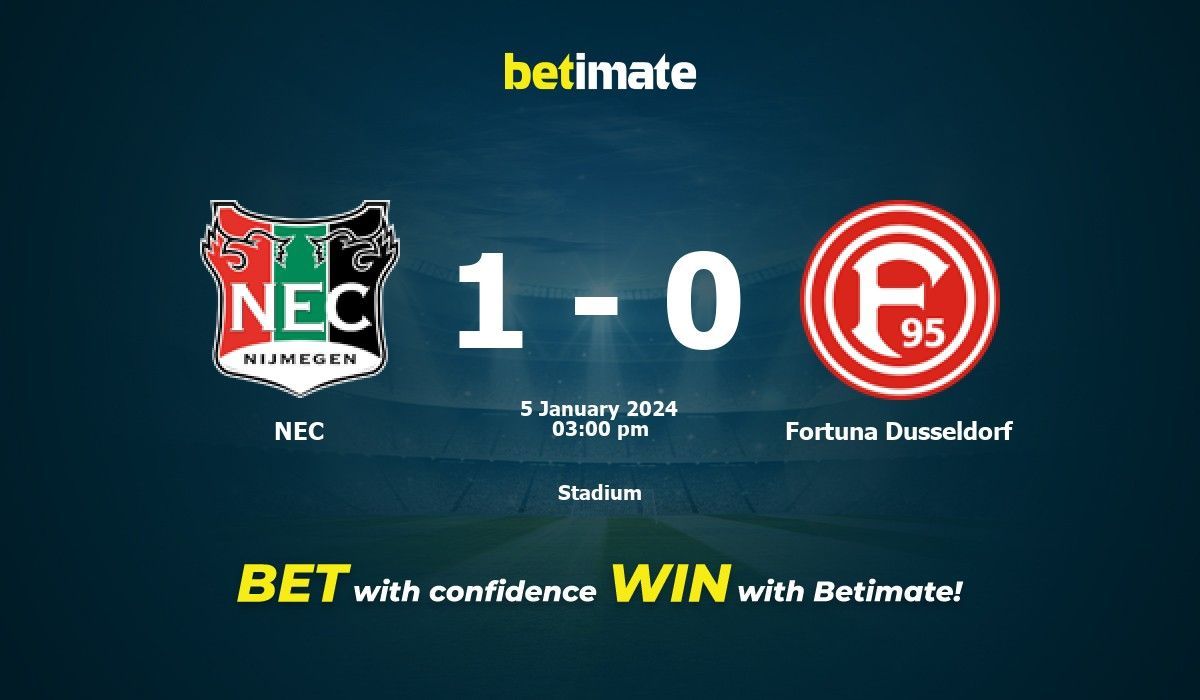 NEC gegen Fortuna Düsseldorf Vorhersage, Quoten und Wetttipps 01.05.2024