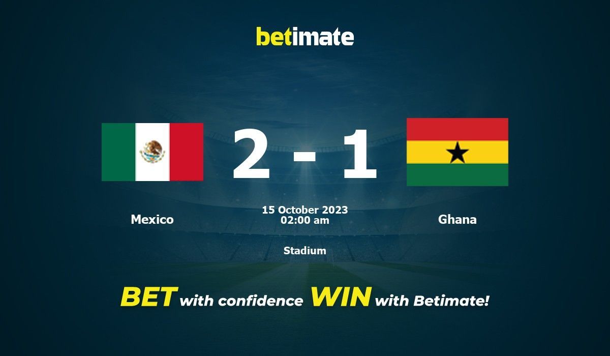 Mexico vs Ghana Forudsigelse, odds og væddemål 15/10/2023