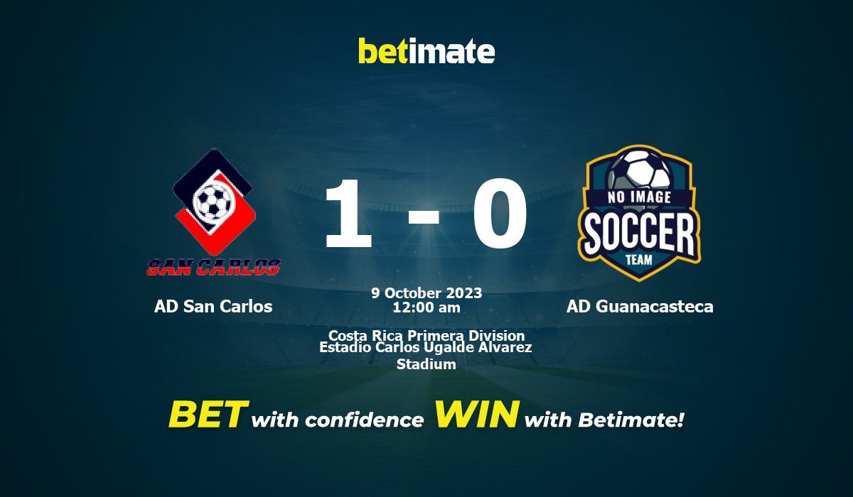 AD San Carlos vs AD Guanacasteca Prediction, Odds & Betting Tips 10/09/2023