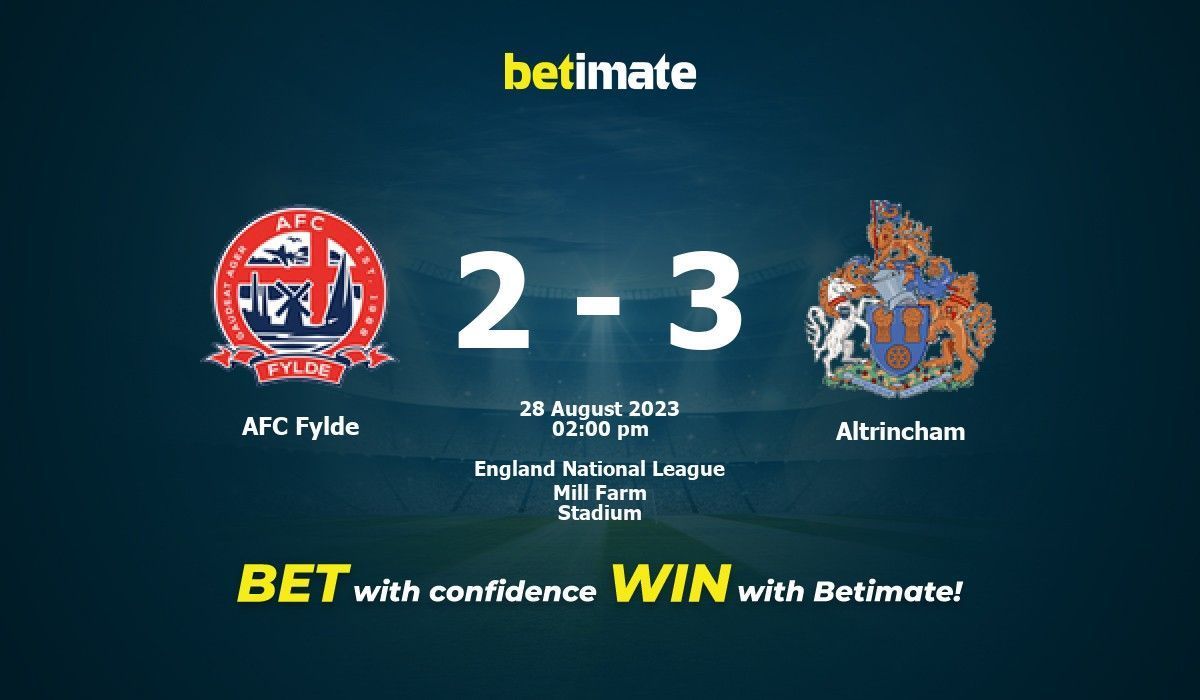 PREVIEW, AFC Fylde v Altrincham FC