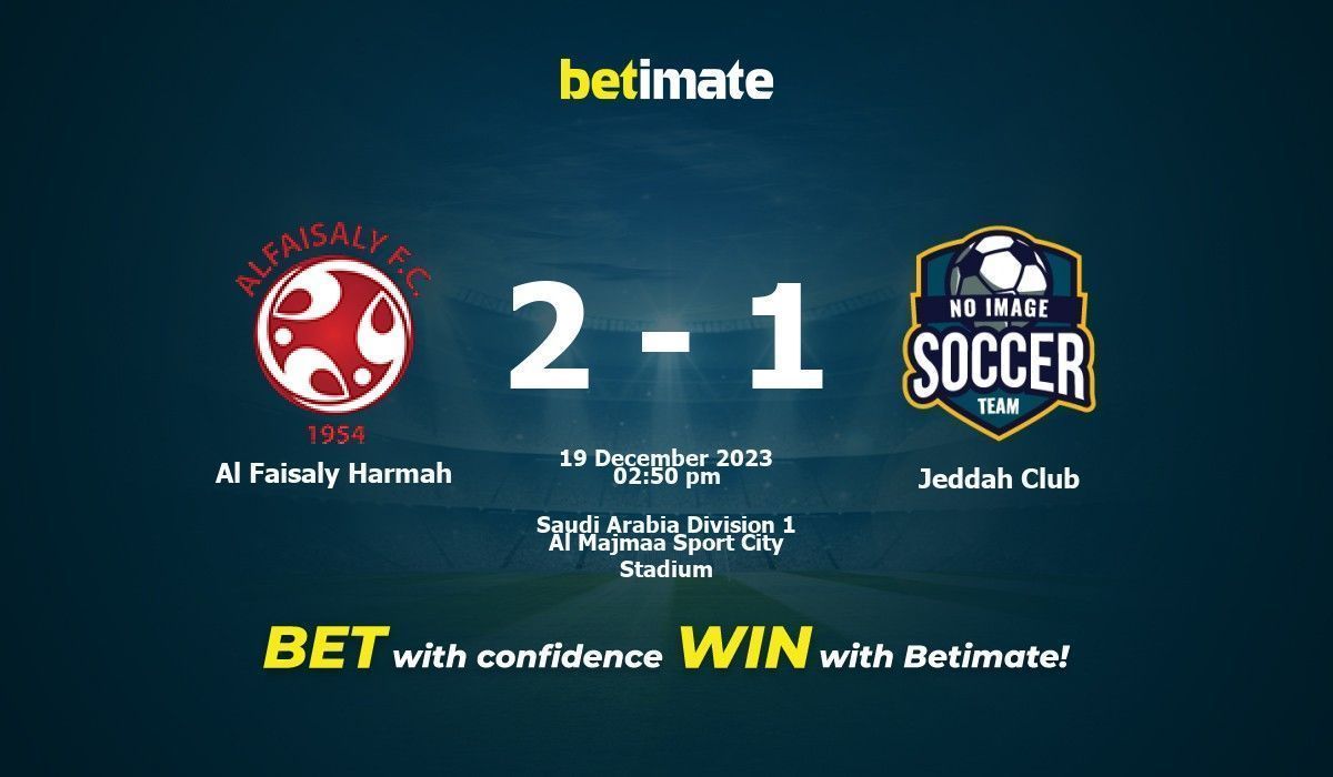 Al Faisaly Harmah vs Jeddah Club Prediction, Odds & Betting Tips 12/19/2023