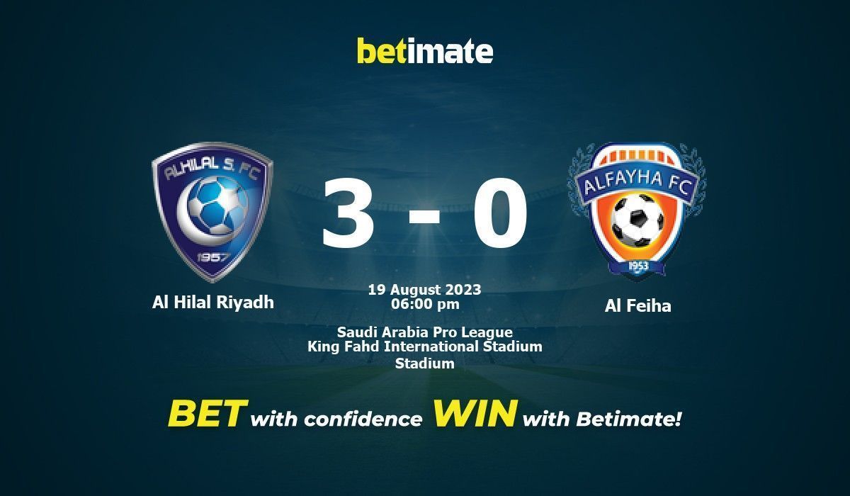 Al Hilal Riyadh vs Al Feiha