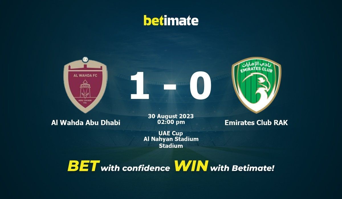 Al wahda emirates 2025 h2h