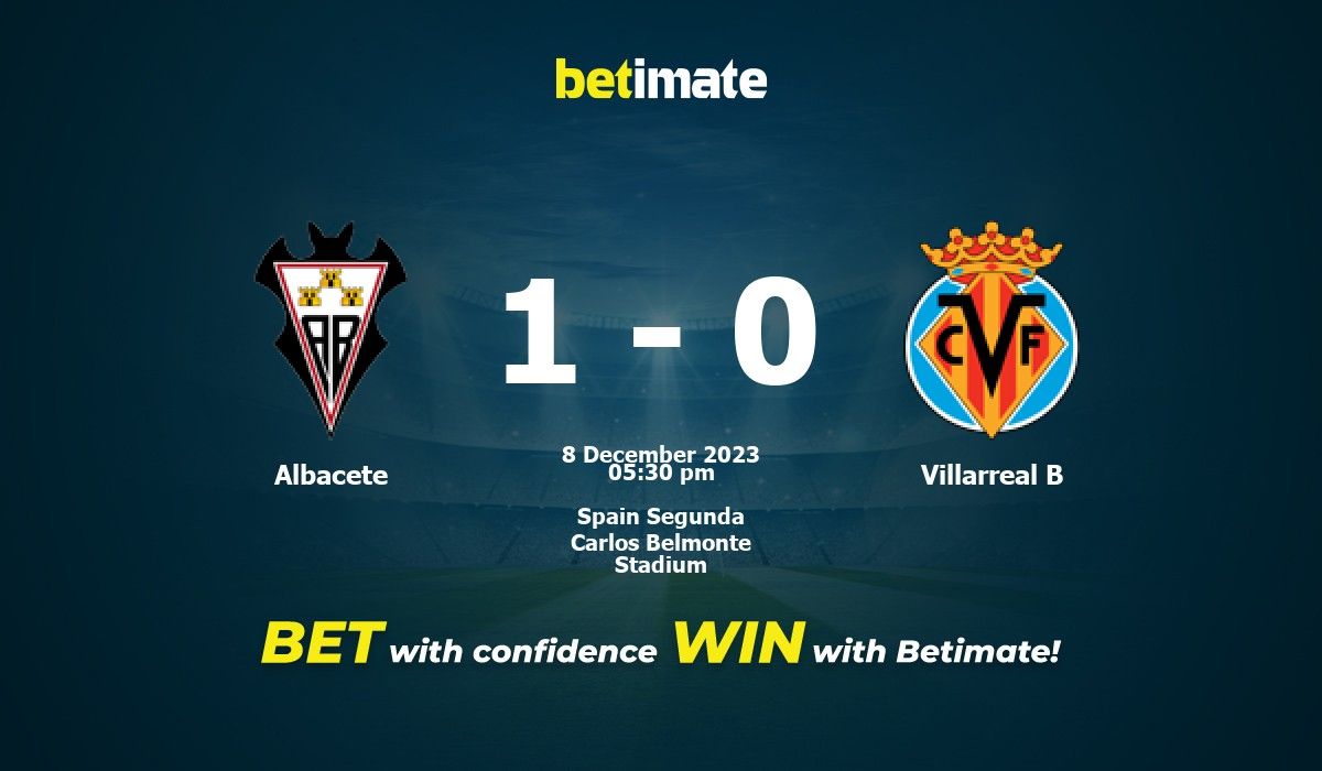 Albacete vs villarreal b