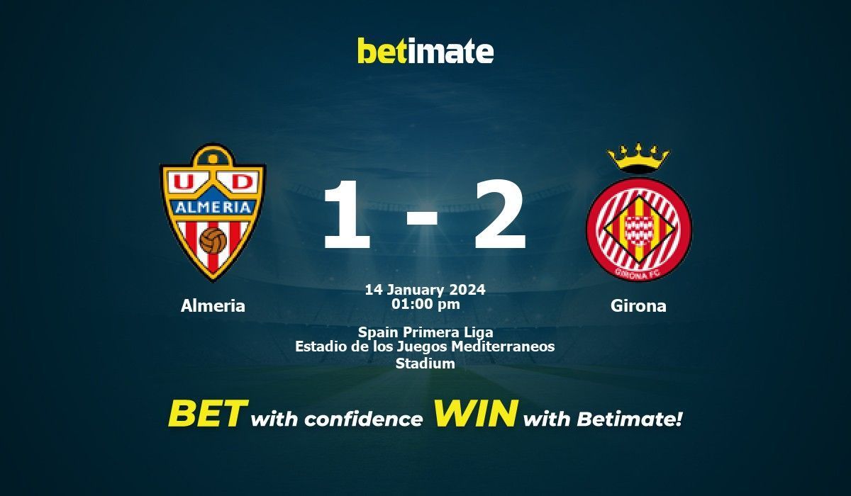 Almería vs girona 2025 h2h