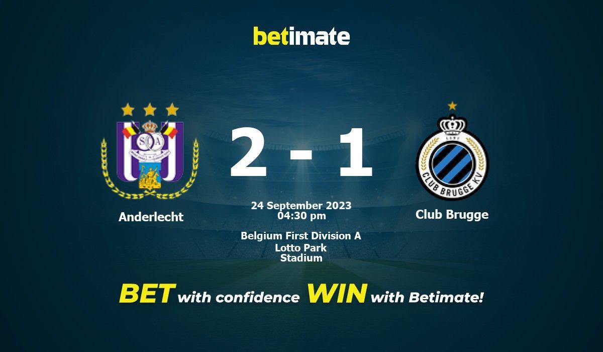 Anderlecht vs Brugge Prediction and Picks today 24 September 2023 Football