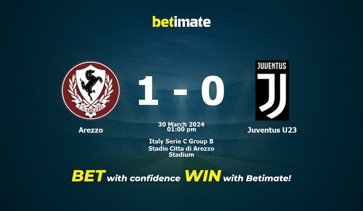 Arezzo vs Juventus U23 Prediction Odds Betting Tips 03 30 2024