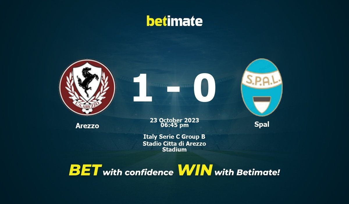 Arezzo vs Spal Prediction Odds Betting Tips 10 23 2023