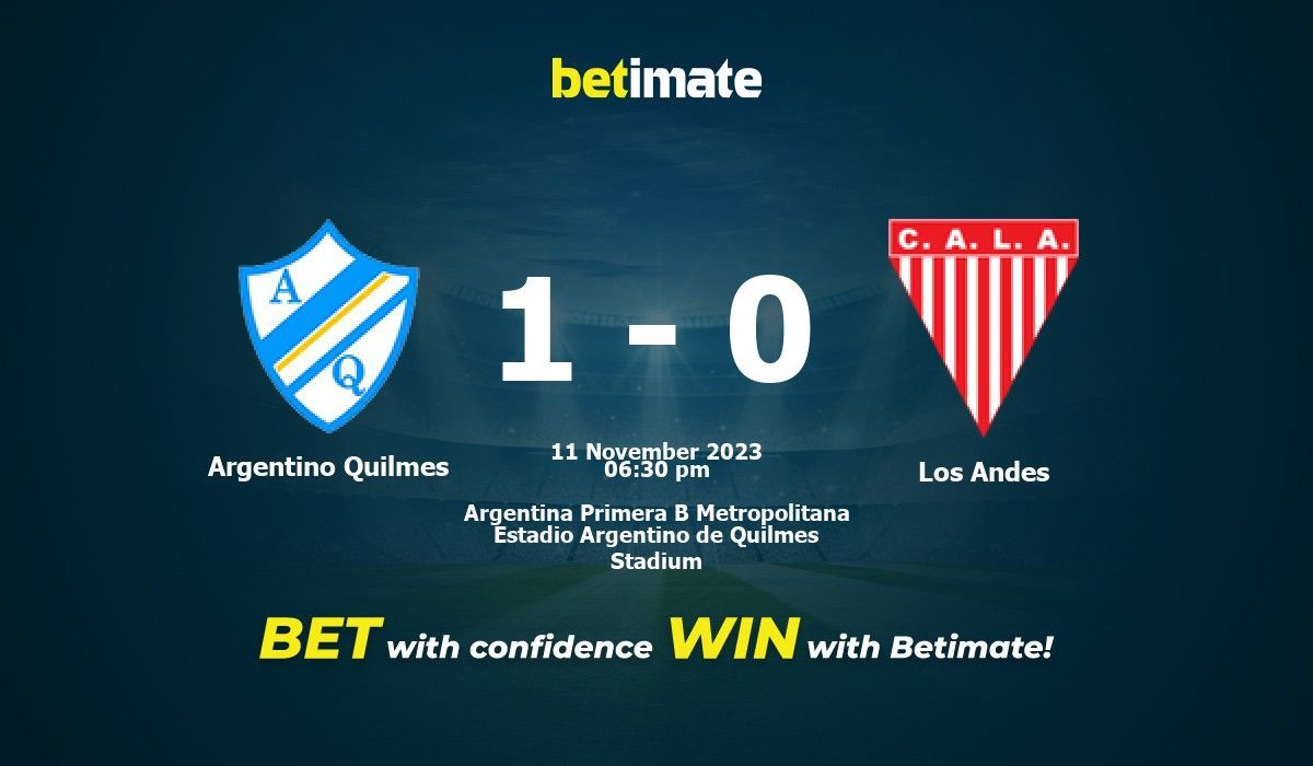 Argentino Quilmes vs Los Andes » Predictions, Odds & Scores