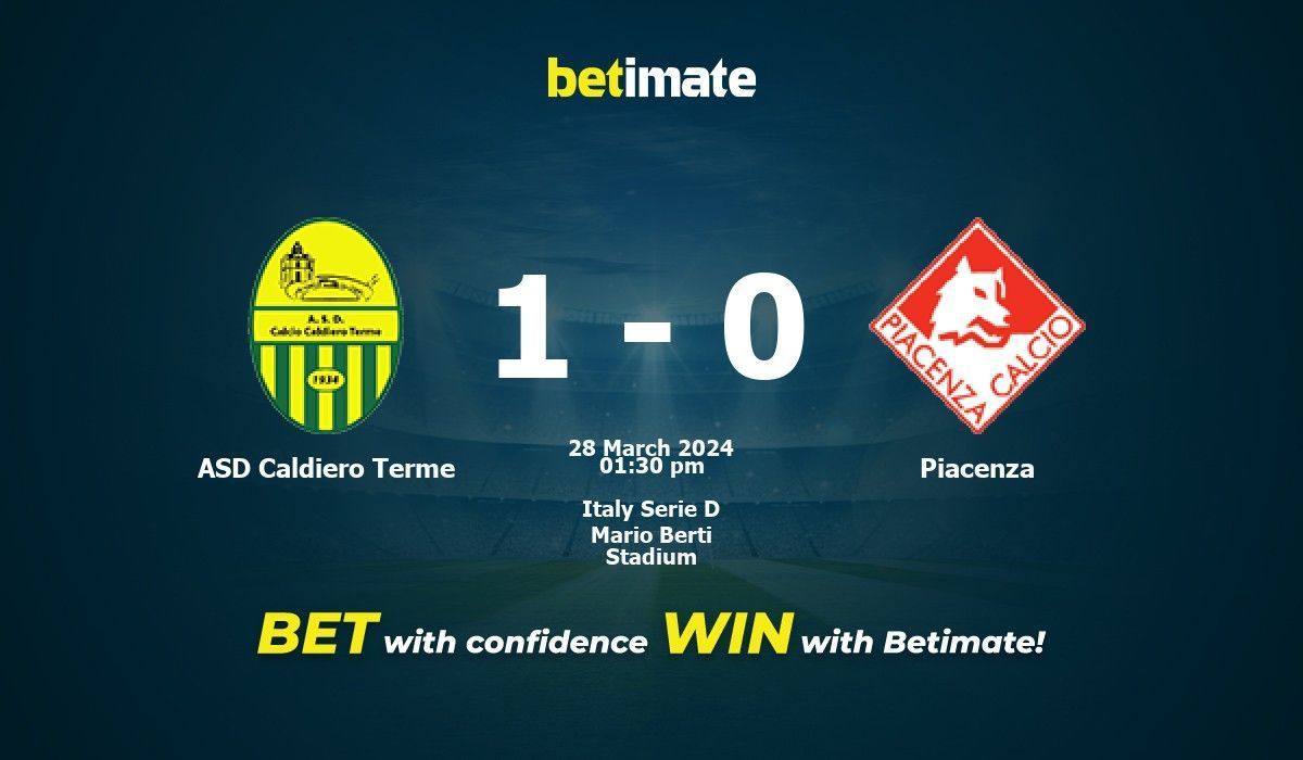 ASD Caldiero Terme vs Piacenza Prediction Odds Betting Tips 03