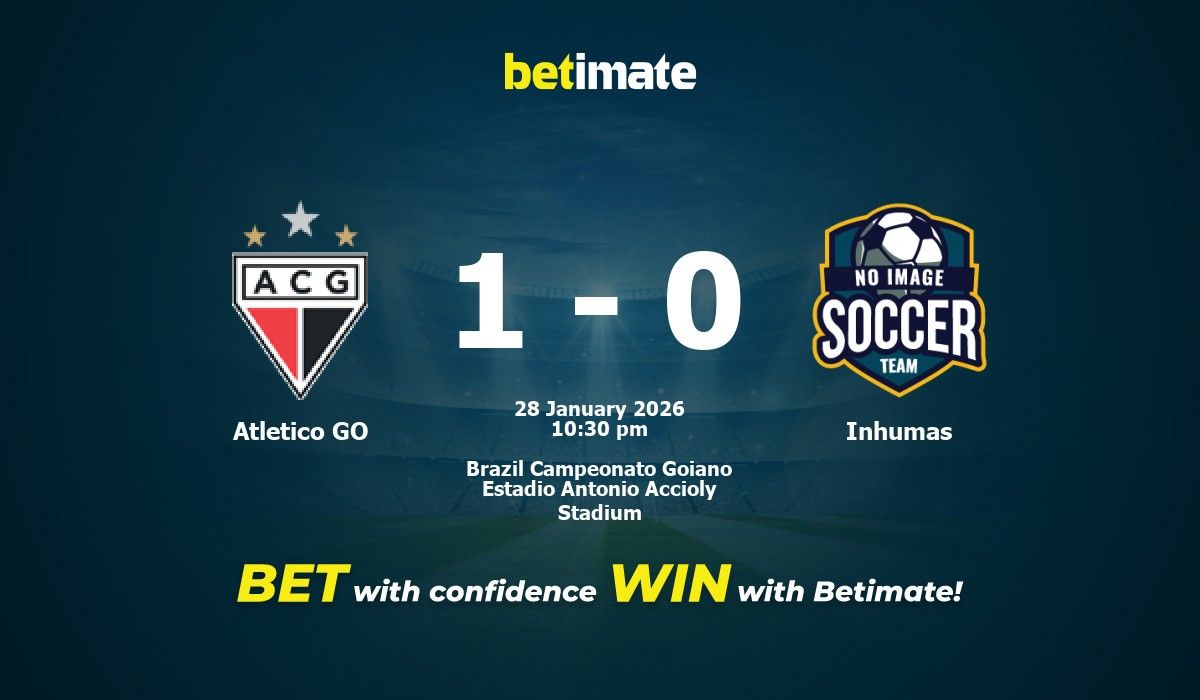 Atletico GO vs Inhumas Prediction, Odds & Betting Tips 01/28/2026