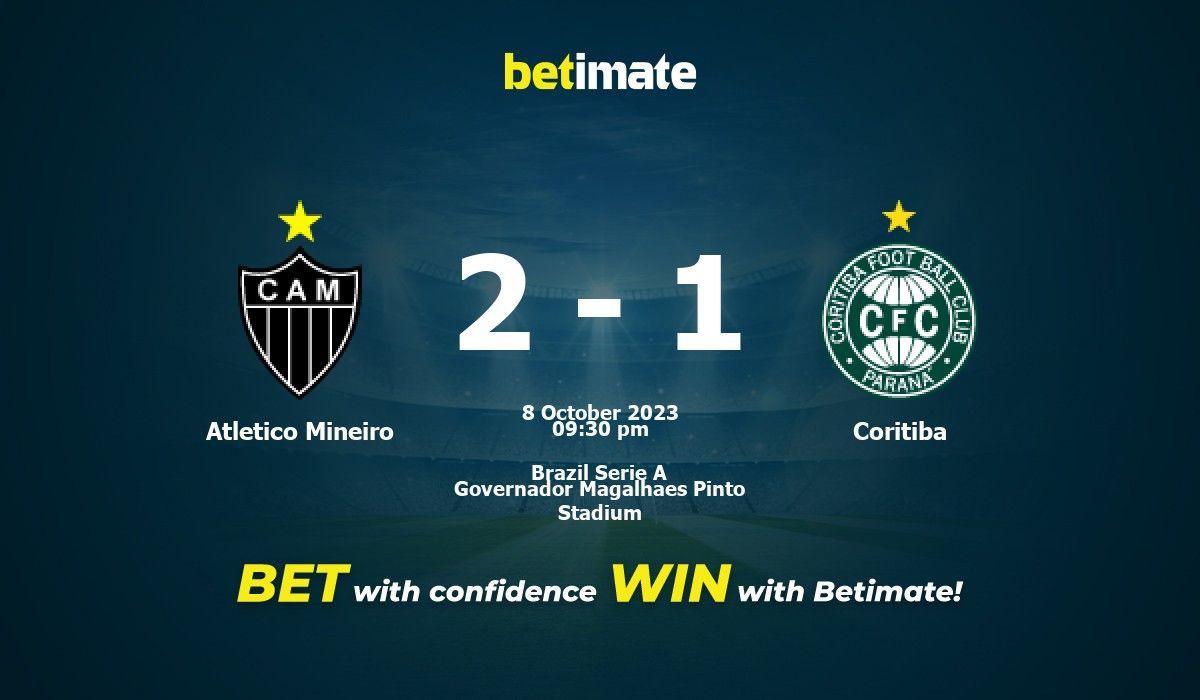 America mineiro 2025 vs coritiba h2h