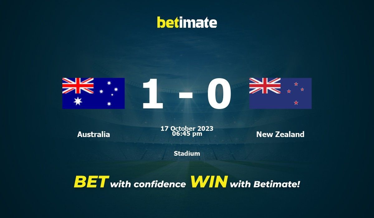 Australia vs New Zealand Prediction, Odds & Betting Tips 10/17/2023