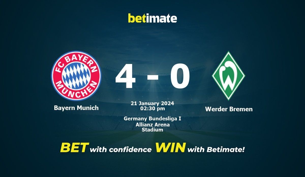 Bayern vs 2025 werder bremen h2h