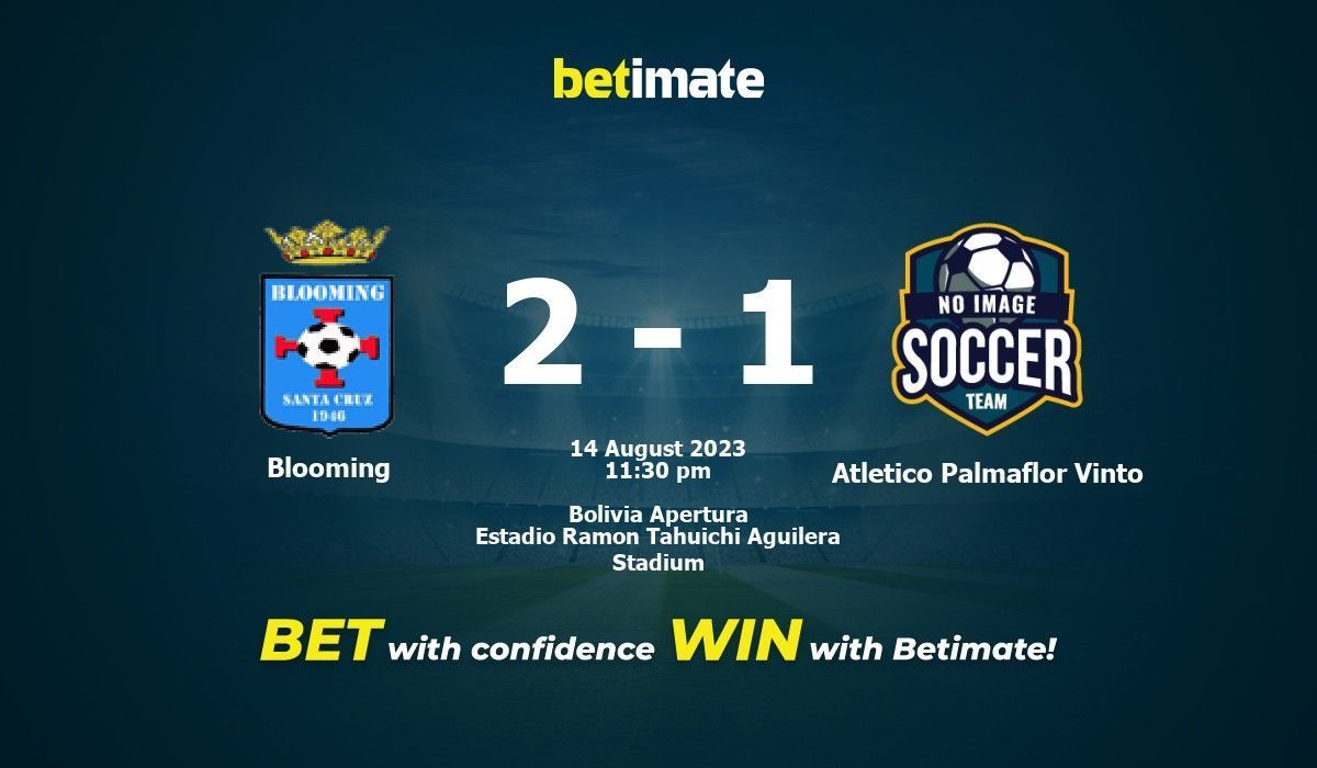 Blooming vs Atletico Palmaflor Vinto Prediction Odds Betting