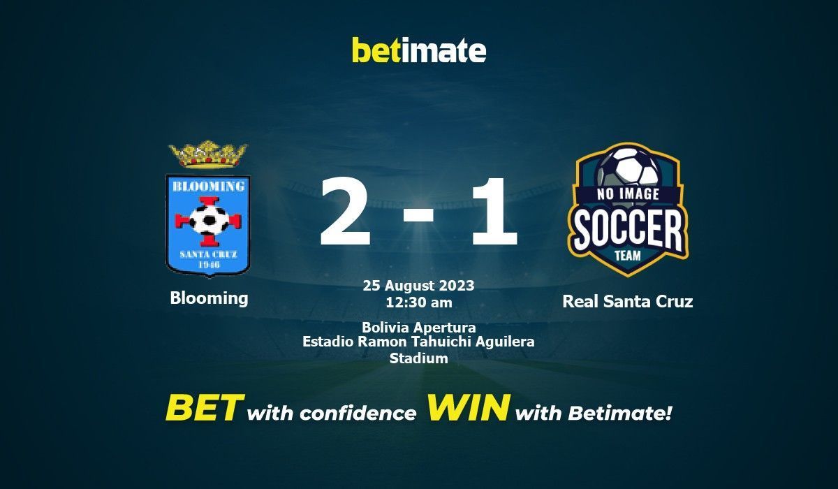 Blooming vs Real Santa Cruz Prediction Odds Betting Tips 08 25 2023