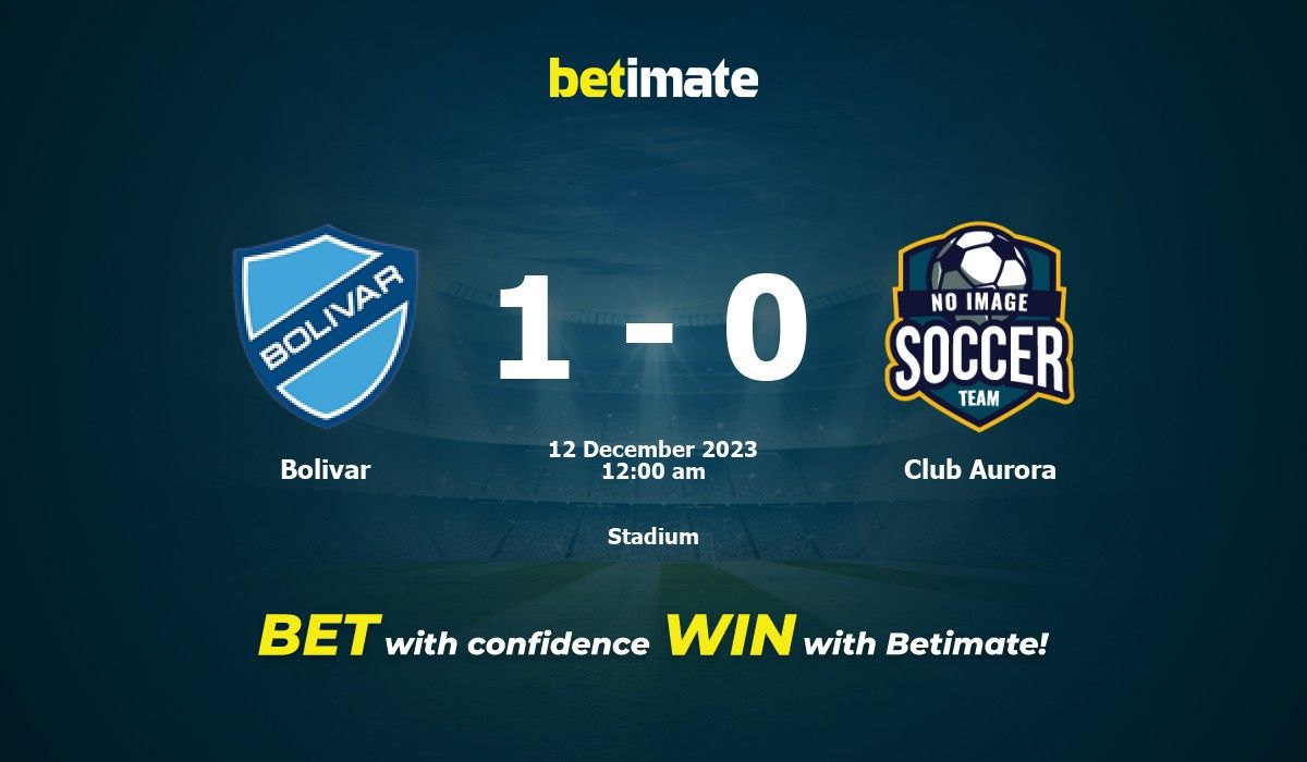 Apuesta recomendada: Club Aurora vs Bolívar - Bolivia