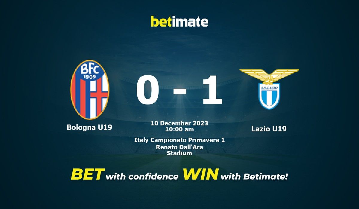 Bologna U19 x Lazio U19, comentários e resultados ao vivo, 12/10/2023  (Itália Campionato Primavera 1)