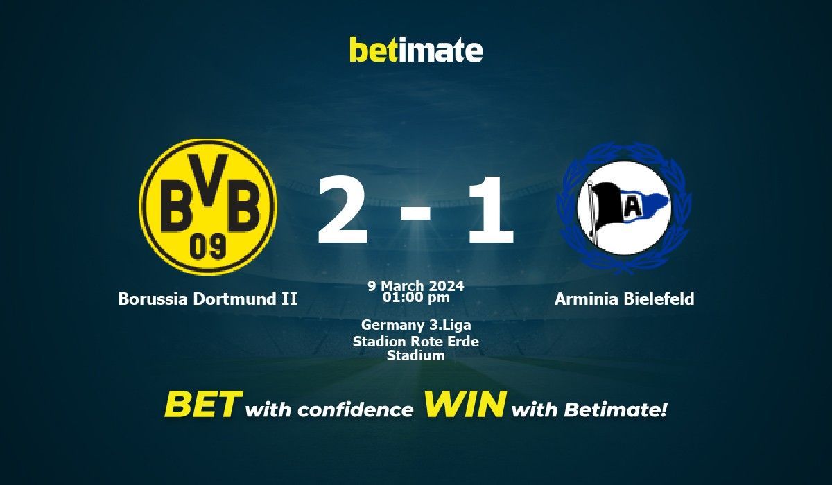 Arminia bielefeld - 2025 borussia dortmund h2h