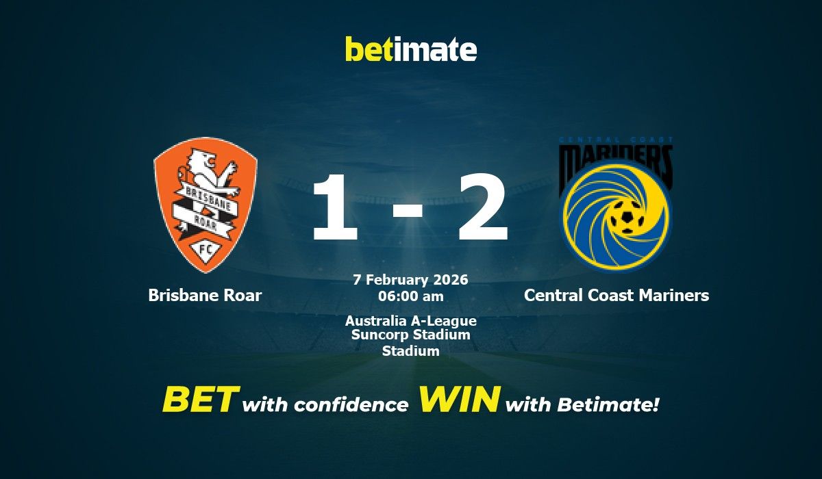 Brisbane Roar vs Central Coast Mariners Prediction, Odds & Betting Tips ...