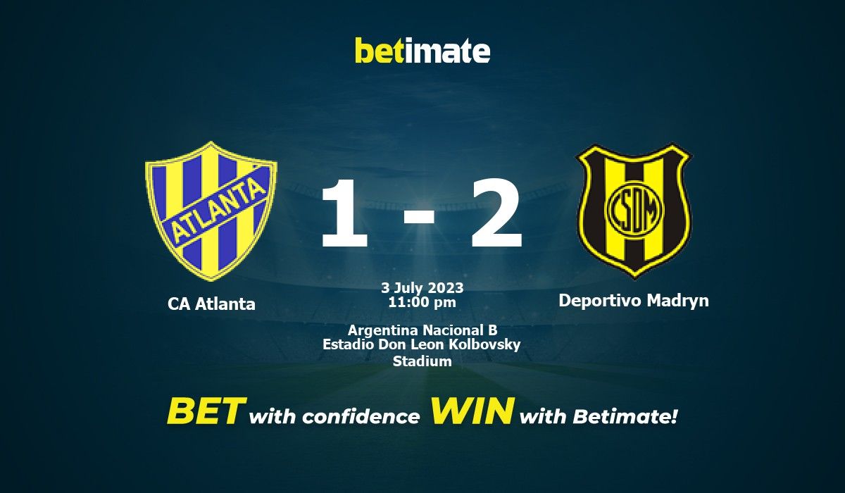 Atlanta Deportivo Madryn betting prediction