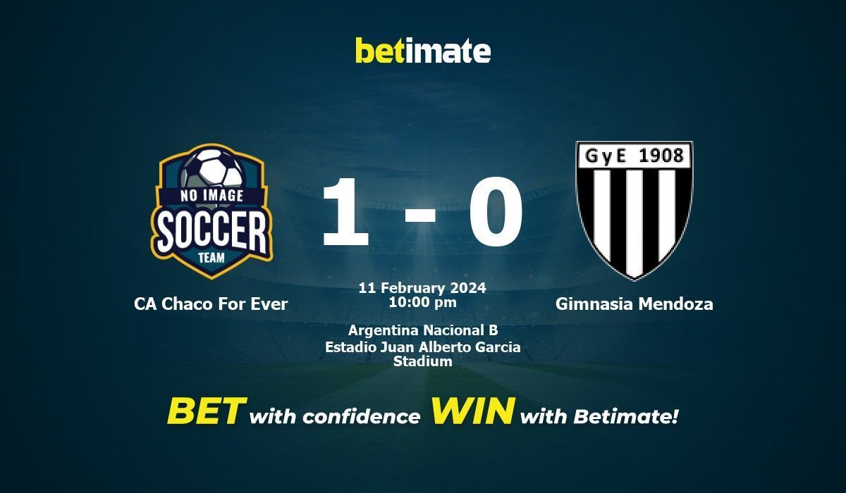 CA Chaco For Ever vs Gimnasia Mendoza Prediction Odds Betting