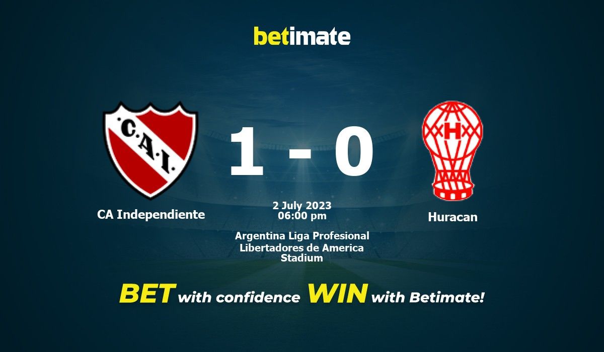 CA Independiente vs Club Atletico Huracan Prediction, Betting Tips