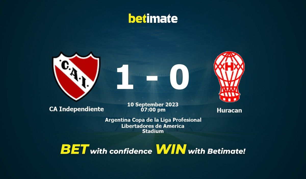 Independiente vs CA Huracán, Primera División 2023