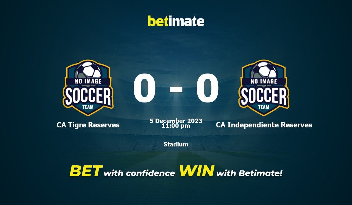 CA Tigre Reserves vs CA Independiente Reserves Prediction, Odds